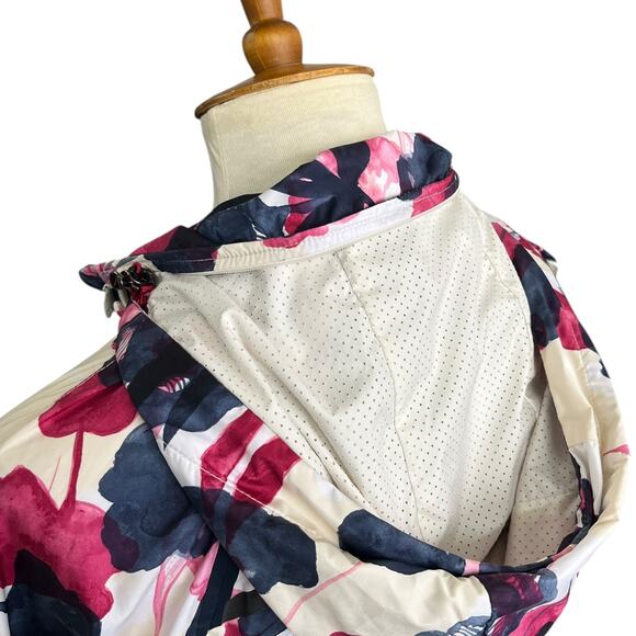 Lululemon Floral Quarter Zip Miss Misty Pullover Inky Floral Berry Hooded Jacket - Picture 8 of 14